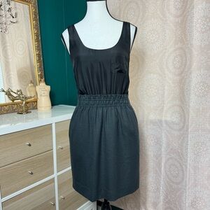 J. Crew Silk Bodice Wool Blend Skirt 2011 Style Tank Dress Sz 0